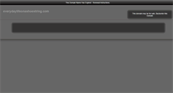 Desktop Screenshot of everydaylifeonashoestring.com